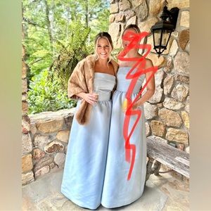 Amsale Rene Ice Blue Dress